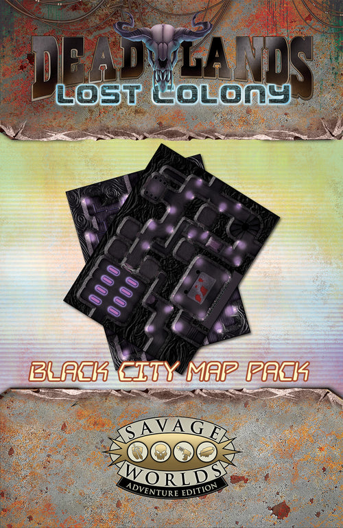 Deadlands: Lost Colony – Black City Map Pack 1 - PDF
