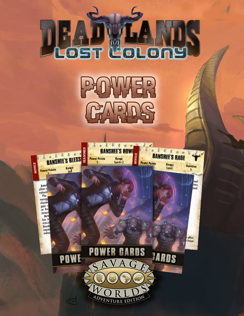 Deadlands: Lost Colony Power Cards - Print + PDF