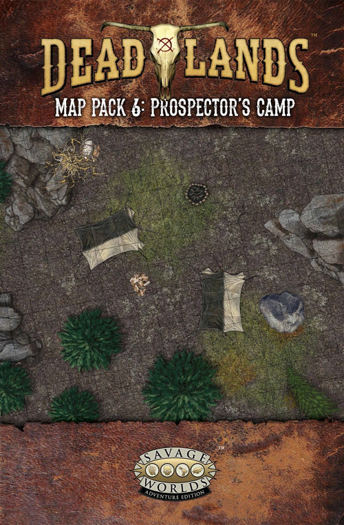 Deadlands: the Weird West - Map Pack 6: Prospector's Camp - Print + PDF