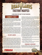 Deadlands: the Weird West - Thieving Magpies One Sheet (PDF)