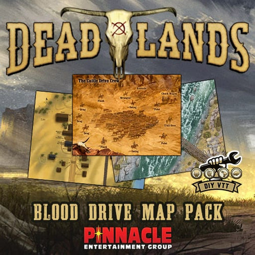 Deadlands: The Weird West Blood Drive Map Pack - DIY VTT