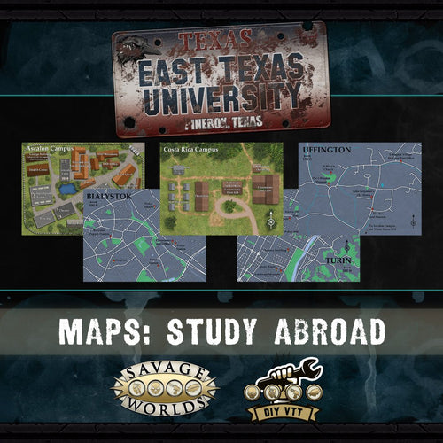 East Texas University: Study Abroad - Map Pack DIY VTT
