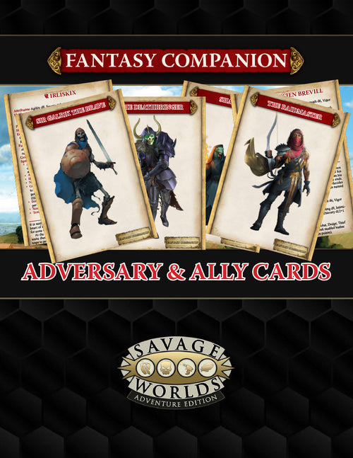 Fantasy Ally & Adversary Cards - Print + PDF