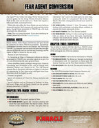 Fear Agent™ Conversion for Adventure Edition (PDF) SWADE