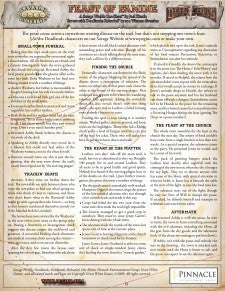 Deadlands Reloaded One Sheet - Feast of Famine