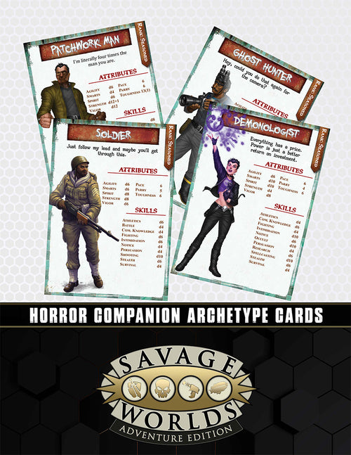 Horror Archetype Cards Standard Boxed Set (SWADE) - PDF