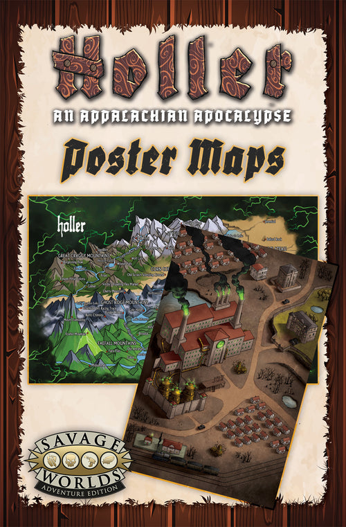 Holler: An Appalachian Apocalypse - Poster Map/Strategic Map of Ashdown - Print + PDF