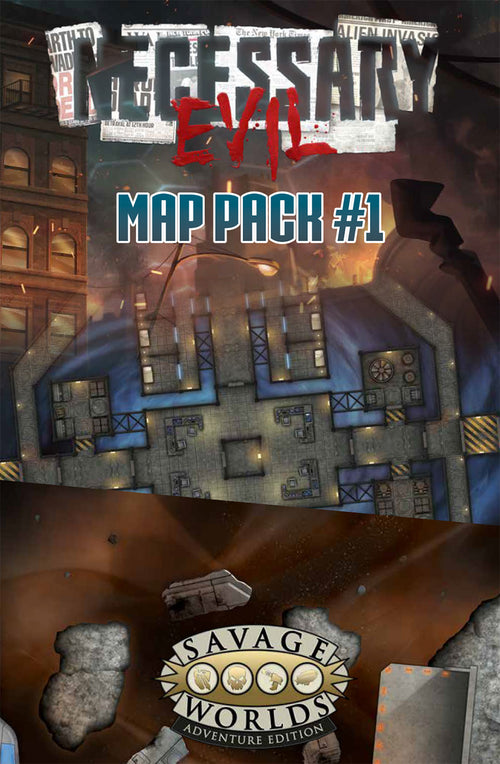 Necessary Evil Map Pack #1: Cosmic Battlegrounds - Print + PDF