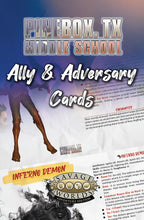 Pinebox Middle School Ally & Adversary Cards - PDF