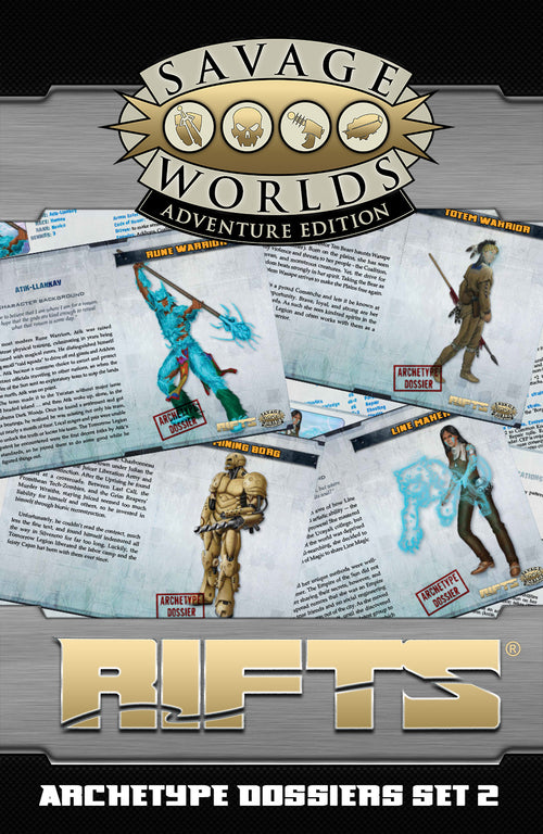 Rifts® for Savage Worlds: Archetype Dossiers Box Set 2 (Dossiers Sets 4 & 5) - Print + PDF