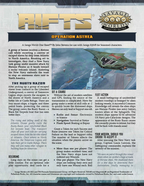 Rifts® for Savage Worlds One Sheet: Operation Astrea
