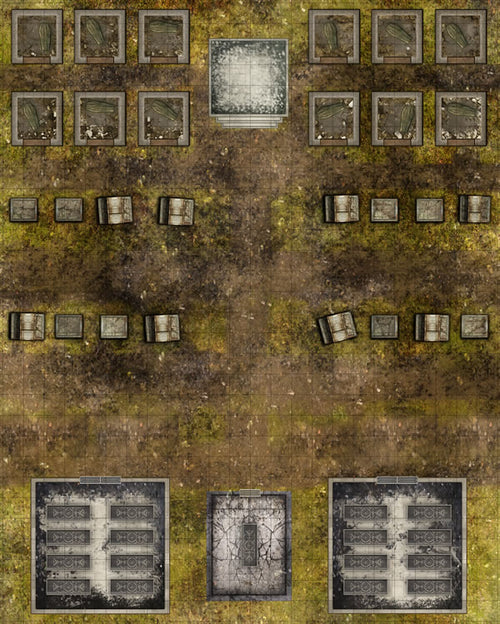Deadlands Noir Combat Maps: Cemetery & Crypt