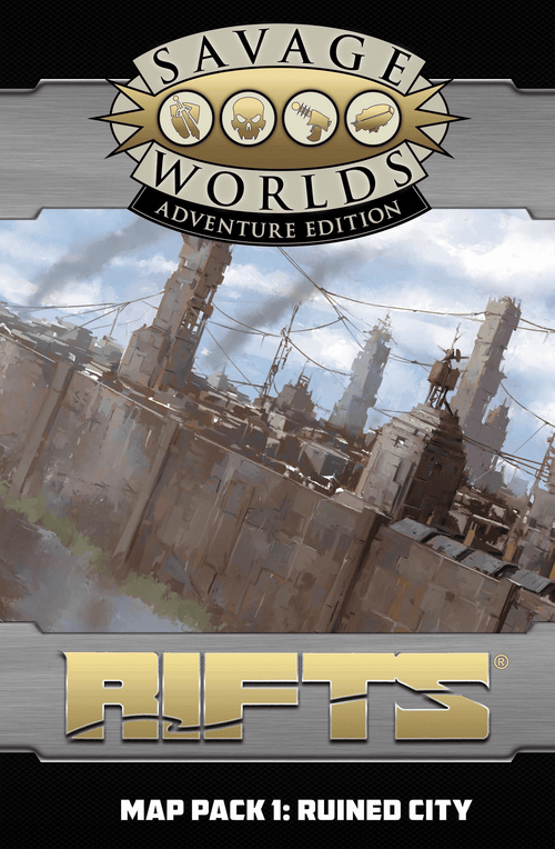 Rifts® for Savage Worlds Map Pack 1: Ruined City - PDF