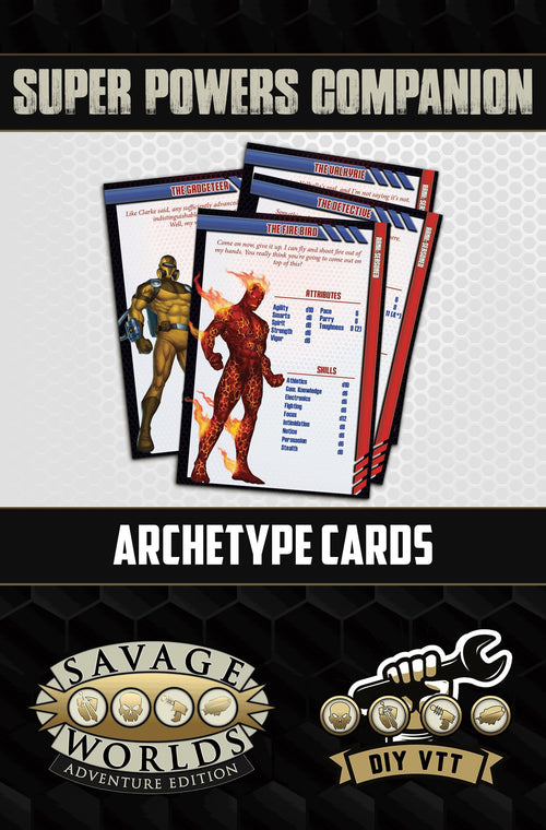 Super Powers Archetype Cards - DIY VTT