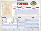 Savage Worlds Table Tent Character Sheet (PDF) SWADE