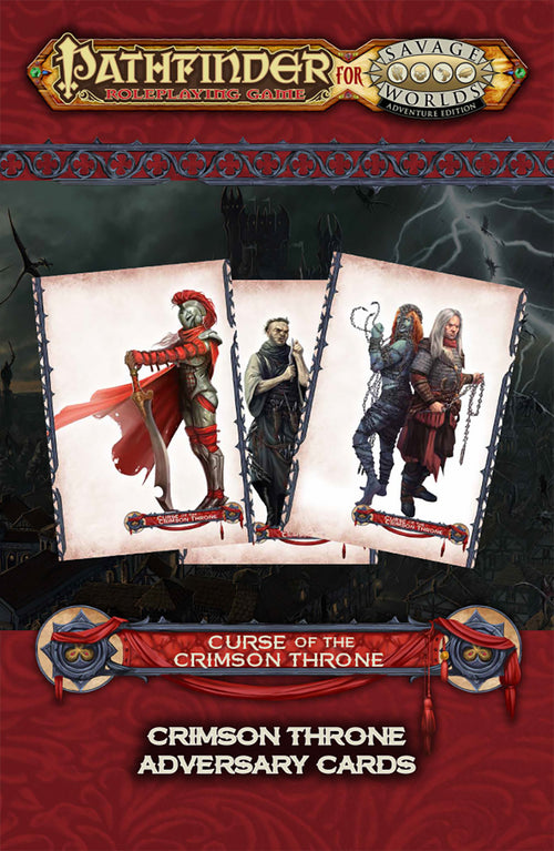 Pathfinder® for Savage Worlds: Curse of the Crimson Throne Adversary Cards PDF