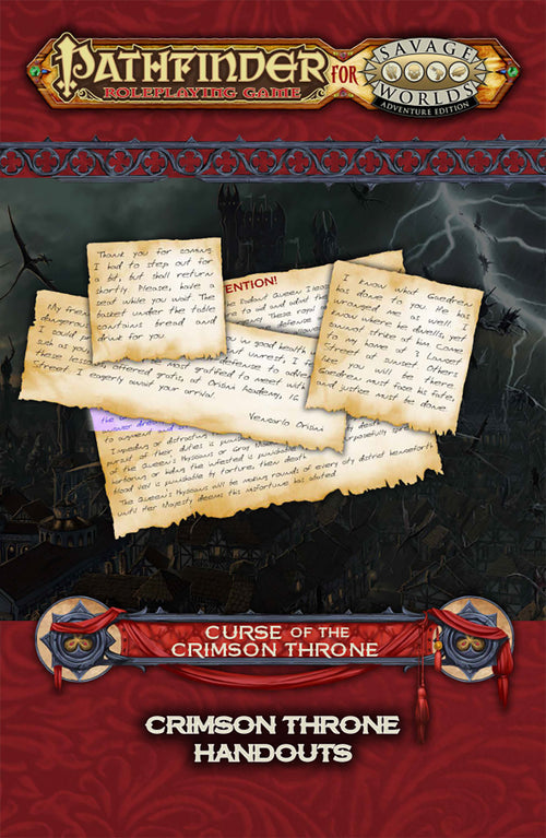Pathfinder® for Savage Worlds: Curse of the Crimson Throne Handouts PDF (Free Download!)