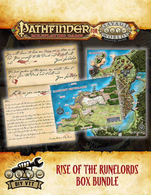 Pathfinder® for Savage Worlds: Rise of the Runelords Box Bundle - DIY VTT