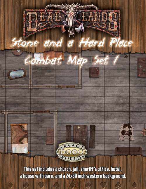 Deadlands Reloaded: Stone and a Hard Place Combat Map Set 1 - (PDF)
