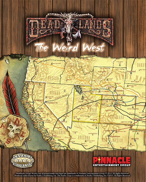 Deadlands Reloaded: Stone and a Hard Place Weird West Map - (PDF)