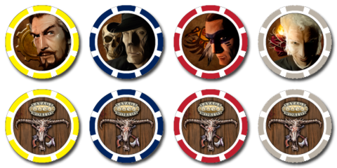 Deadlands: Reloaded Fate Chips (Original Art)