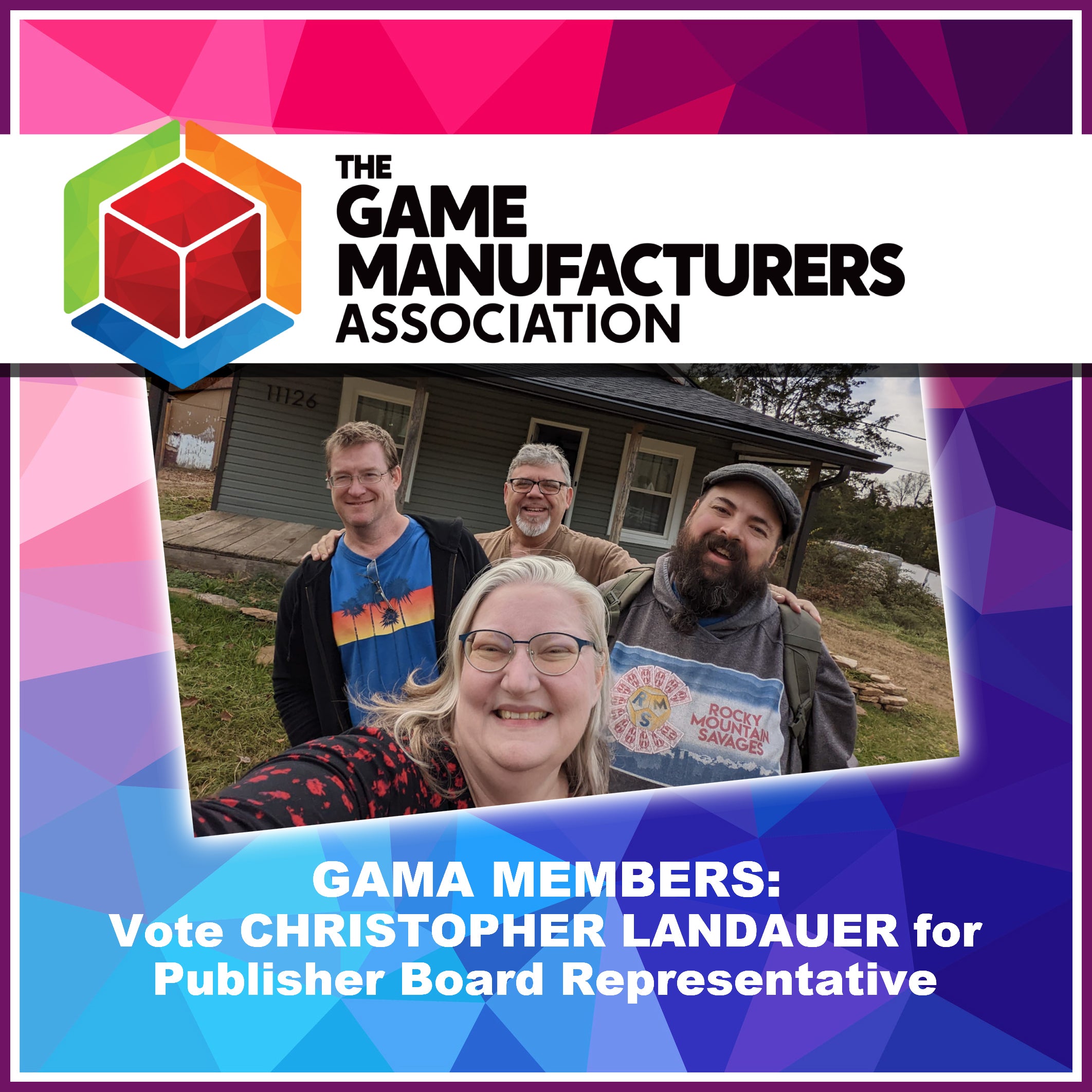 GAMA Members: Vote Christopher Landauer for Publisher Board Representative