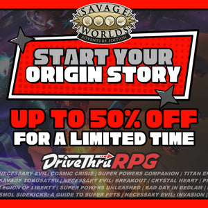 Savage Worlds September Superhero Sale on DriveThruRPG