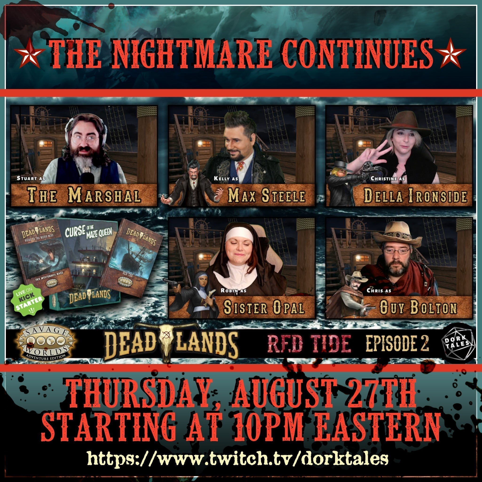 All-New Deadlands: The Weird West Actual Play with Dork Tales