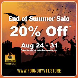 Foundry VTT End of Summer Sale!