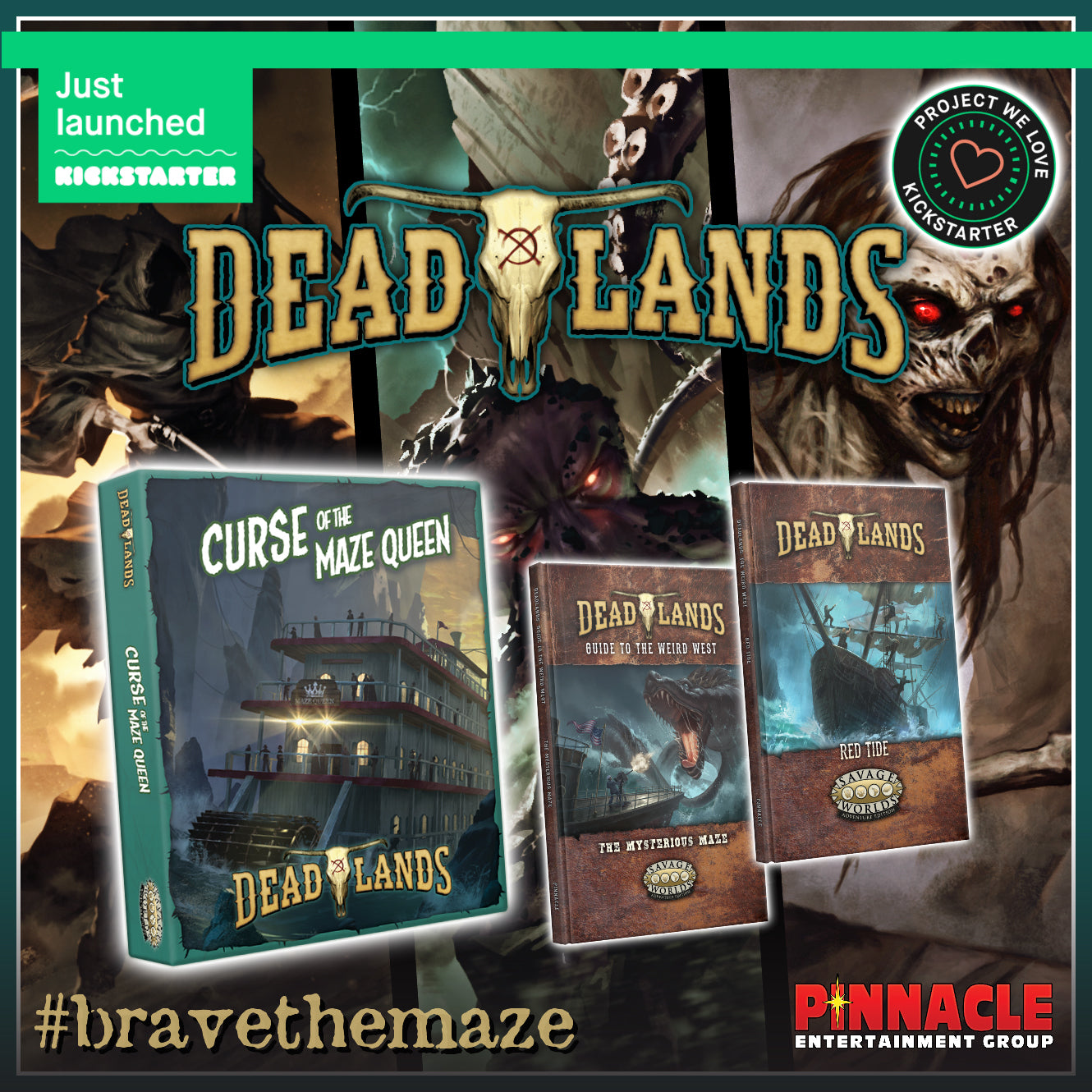 Brave the Maze in Our Latest Kickstarter for Deadlands: The Weird West