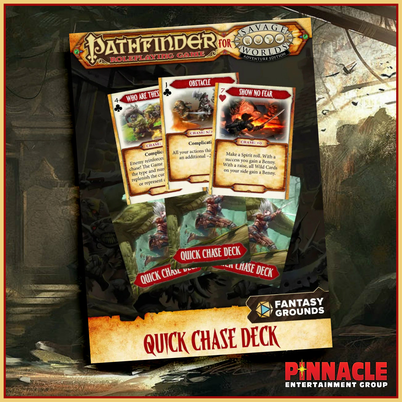 Pathfinder® for Savage Worlds Quick Chase Deck for Steam & Fantasy Grounds