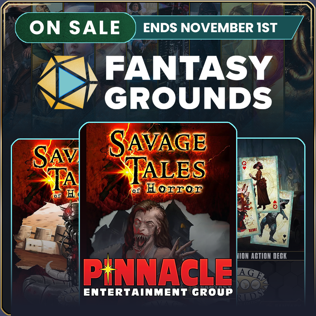 20% Off On Savage Tales of Horror This Week on Fantasy Grounds & Steam