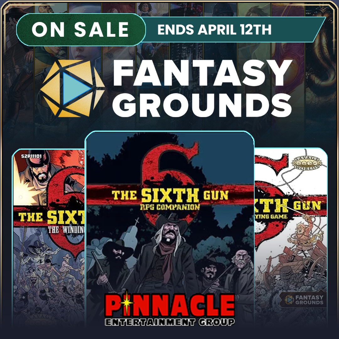 20% OFF The Sixth Gun for Savage Worlds for Steam & Fantasy Grounds