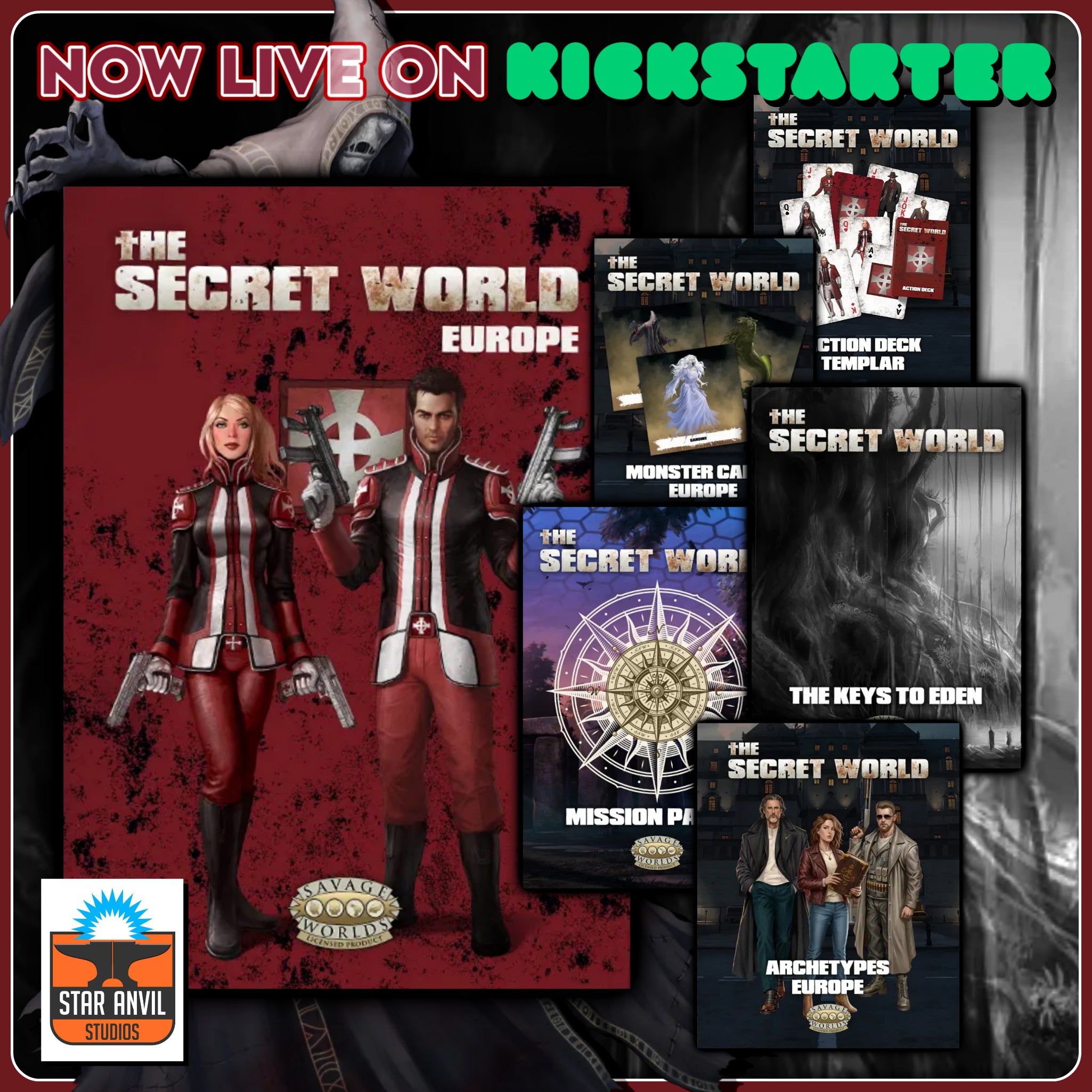 Licensee Spotlight: The Secret World – Europe for Savage Worlds on Kickstarter