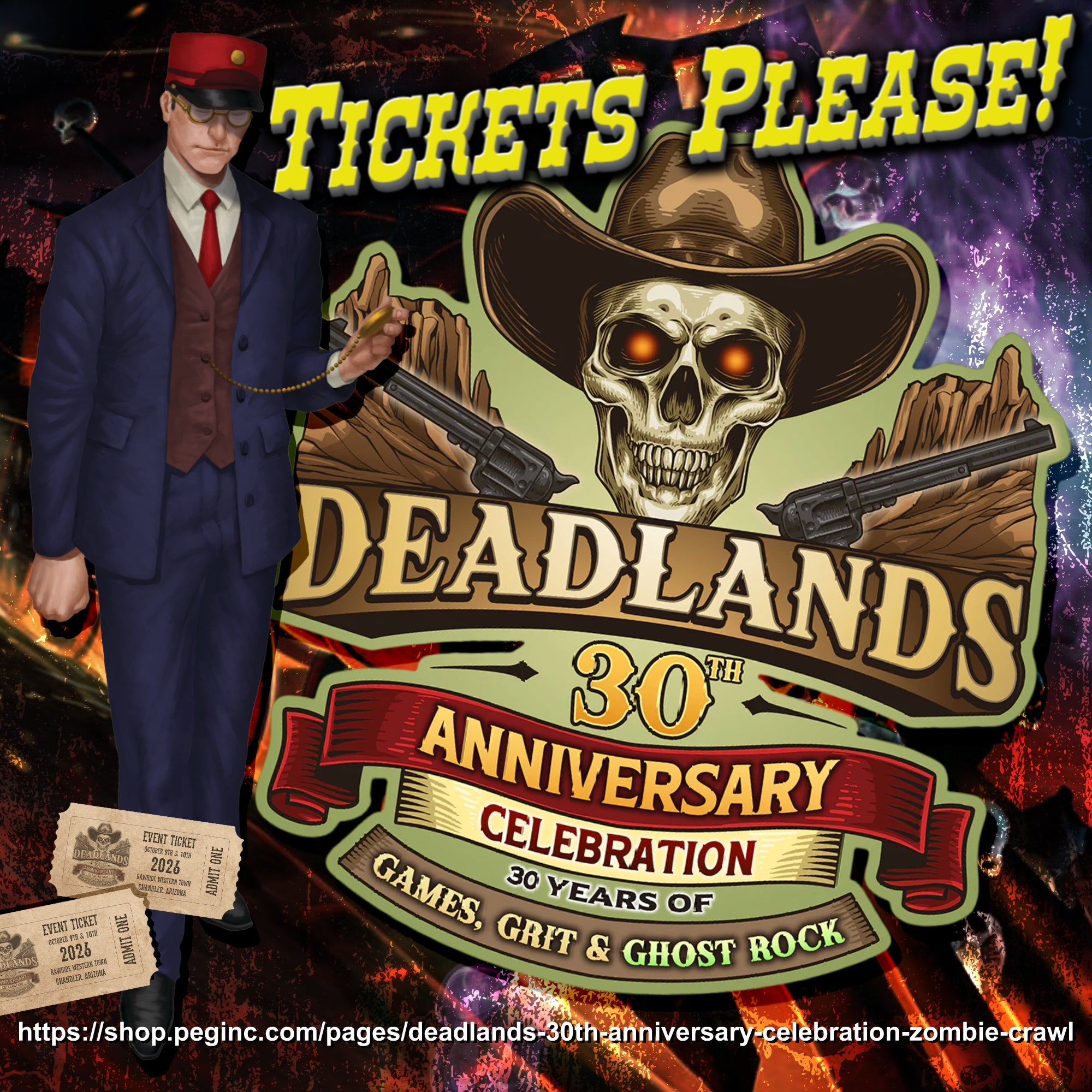 Get Yer Tickets for Our Deadlands 30th Anniversary Celebration Today
