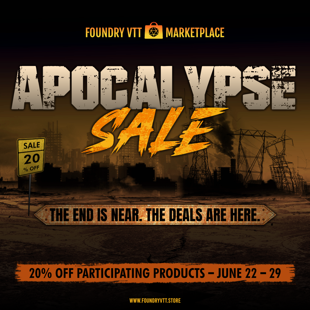 Save On Select Apocalyptic Savage Worlds Products for Foundry VTT
