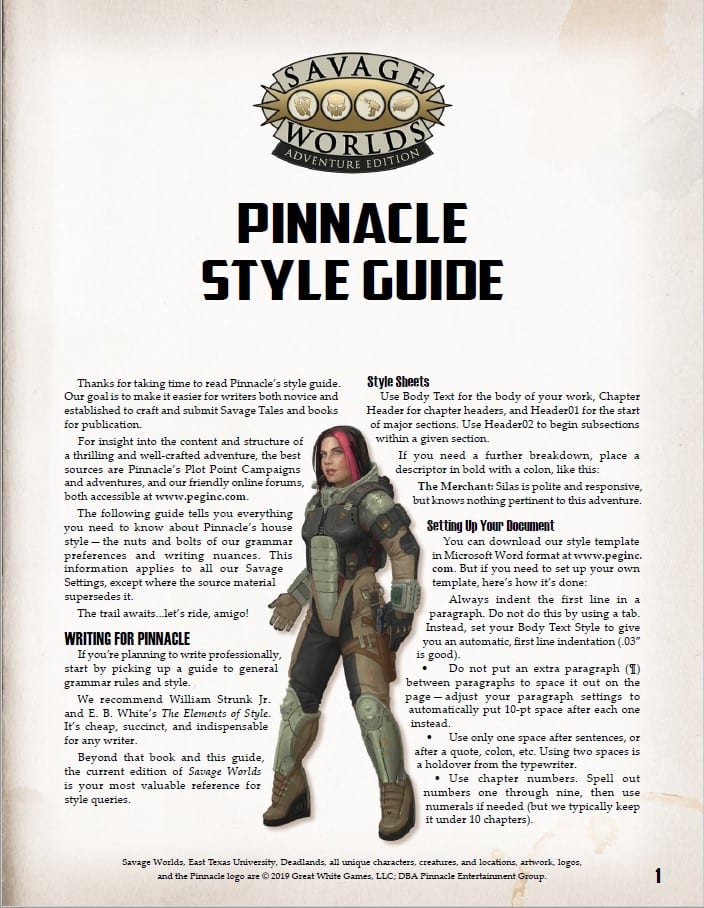 Pinnacle Guide Pinnacle Style Guide (PDF) – Pinnacle Entertainment Group