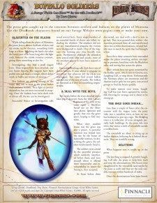 Deadlands Classic One Sheet - Buffalo Soldiers