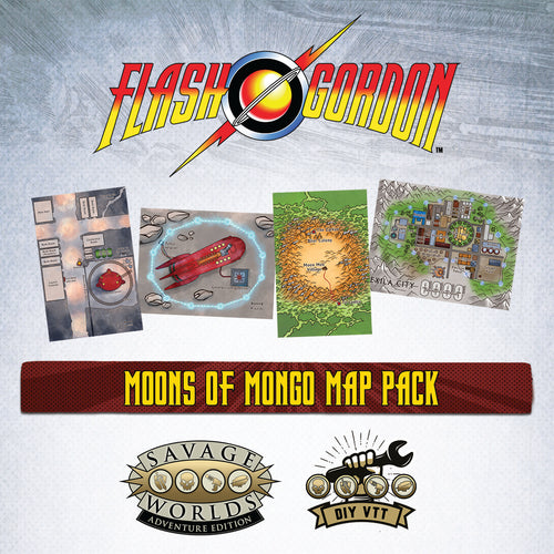The Savage World of Flash Gordon™: Moons of Mongo Maps – DIY VTT
