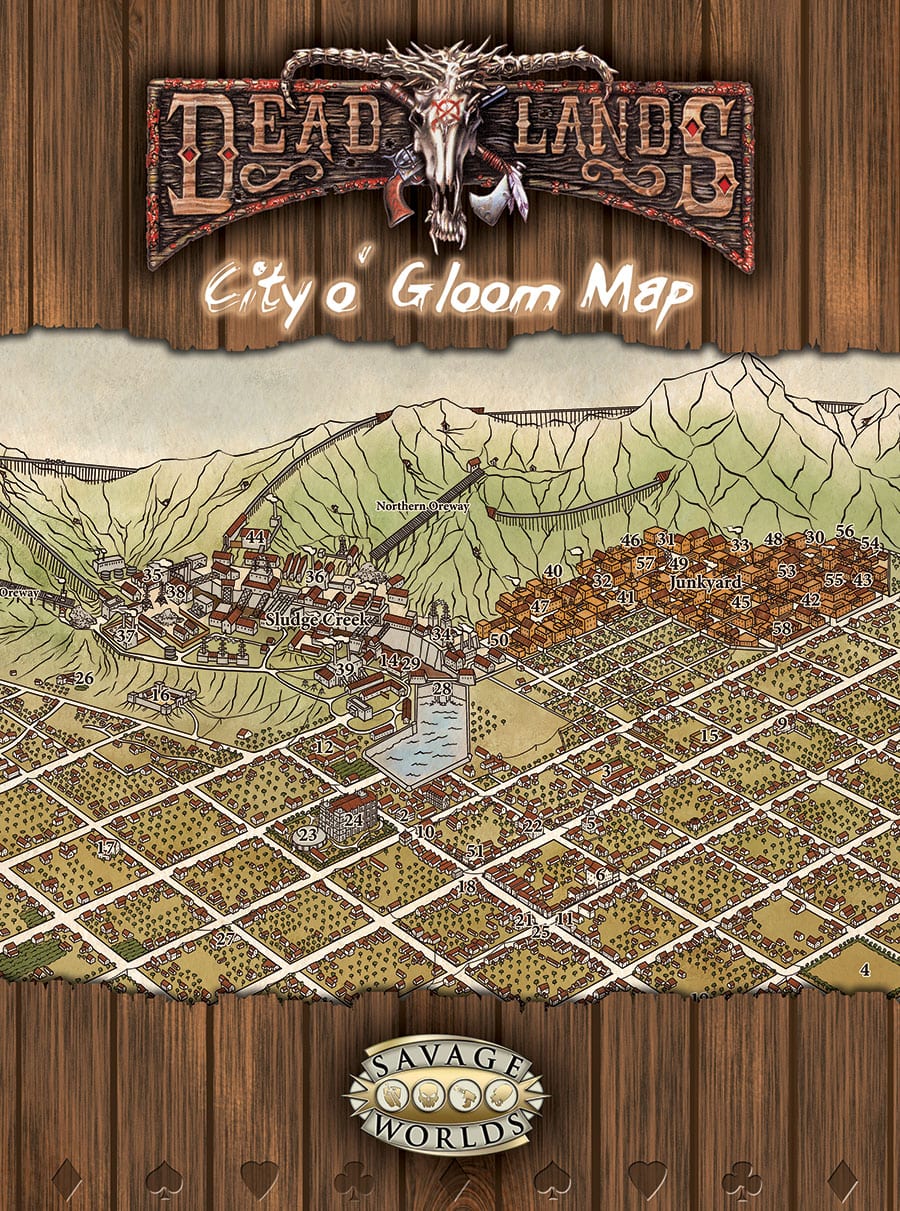 Deadlands Reloaded: City o' Gloom Combat Map - (PDF) – Pinnacle ...