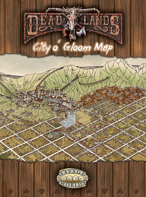 Deadlands Reloaded: City o' Gloom Combat Map - (PDF)