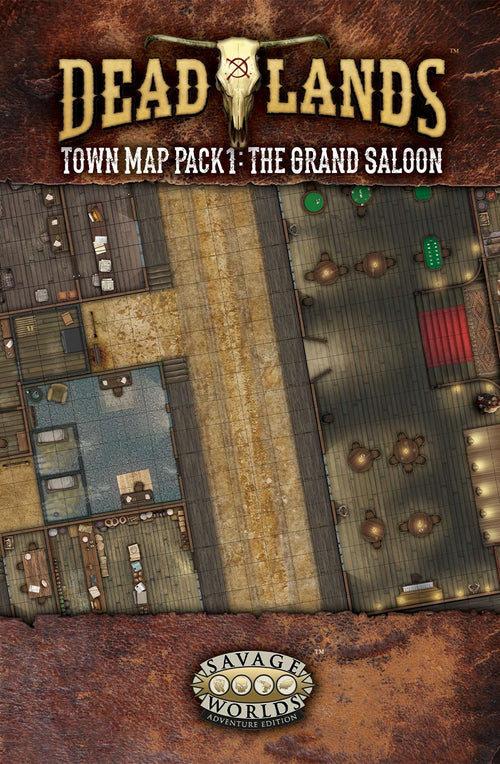 Deadlands: the Weird West Map Pack 1: Grand Saloon - Print + PDF