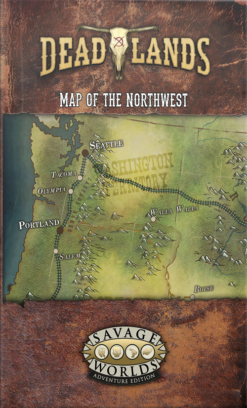 Deadlands: the Weird West Northwest Poster Map - Print + PDF
