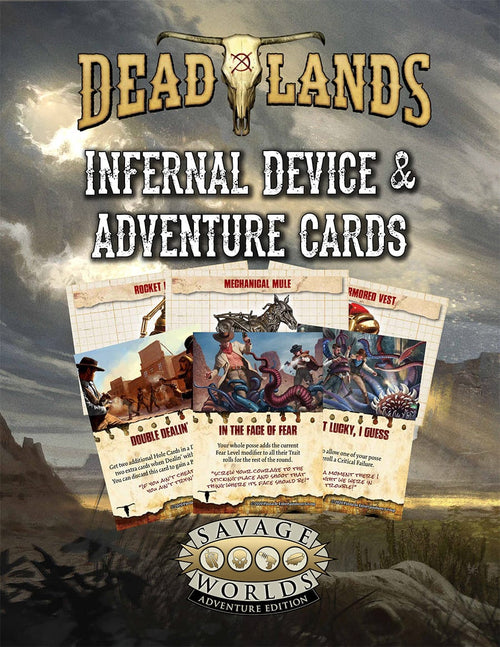 Deadlands: the Weird West Adventure and Infernal Devices Cards - Print + PDF