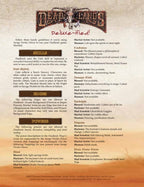 Deadlands Deluxe-ified! Conversion Guide