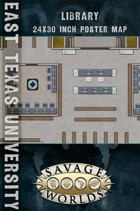 East Texas University Map: Library (PDF)