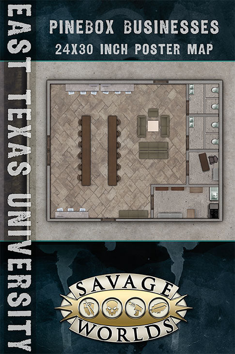 East Texas University Combat Maps: Library/Pinebox Businesses