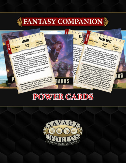 Fantasy Power Cards - Print + PDF