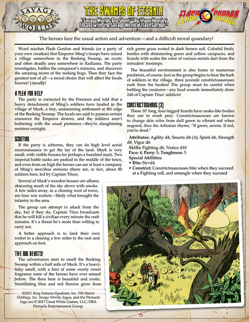 Flash Gordon™ and The Swamps of Eternia One Sheet (PDF)