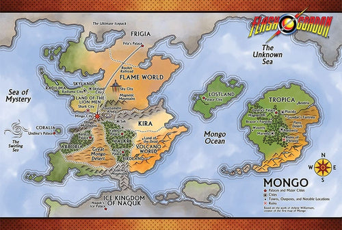 Flash Gordon™ Map of Mongo (PDF)